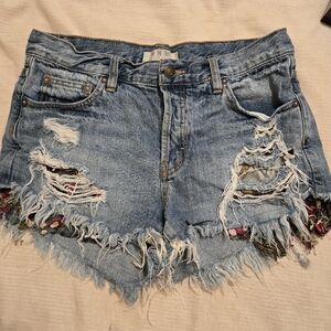 We The Free Distressed Shorts